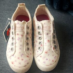 Blowfish Kids Floral Slip-On Sneakers - Cream